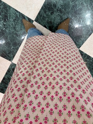 Vintage " Floral wrap skirt  "