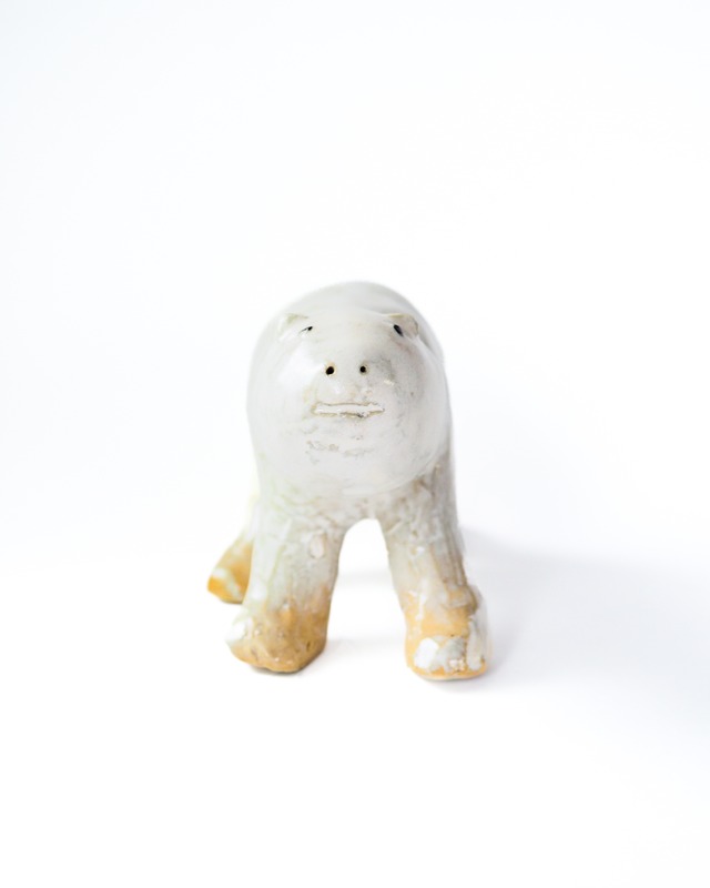 Ceramic object resembling a polar bear