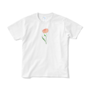 一輪の花のTシャツ
