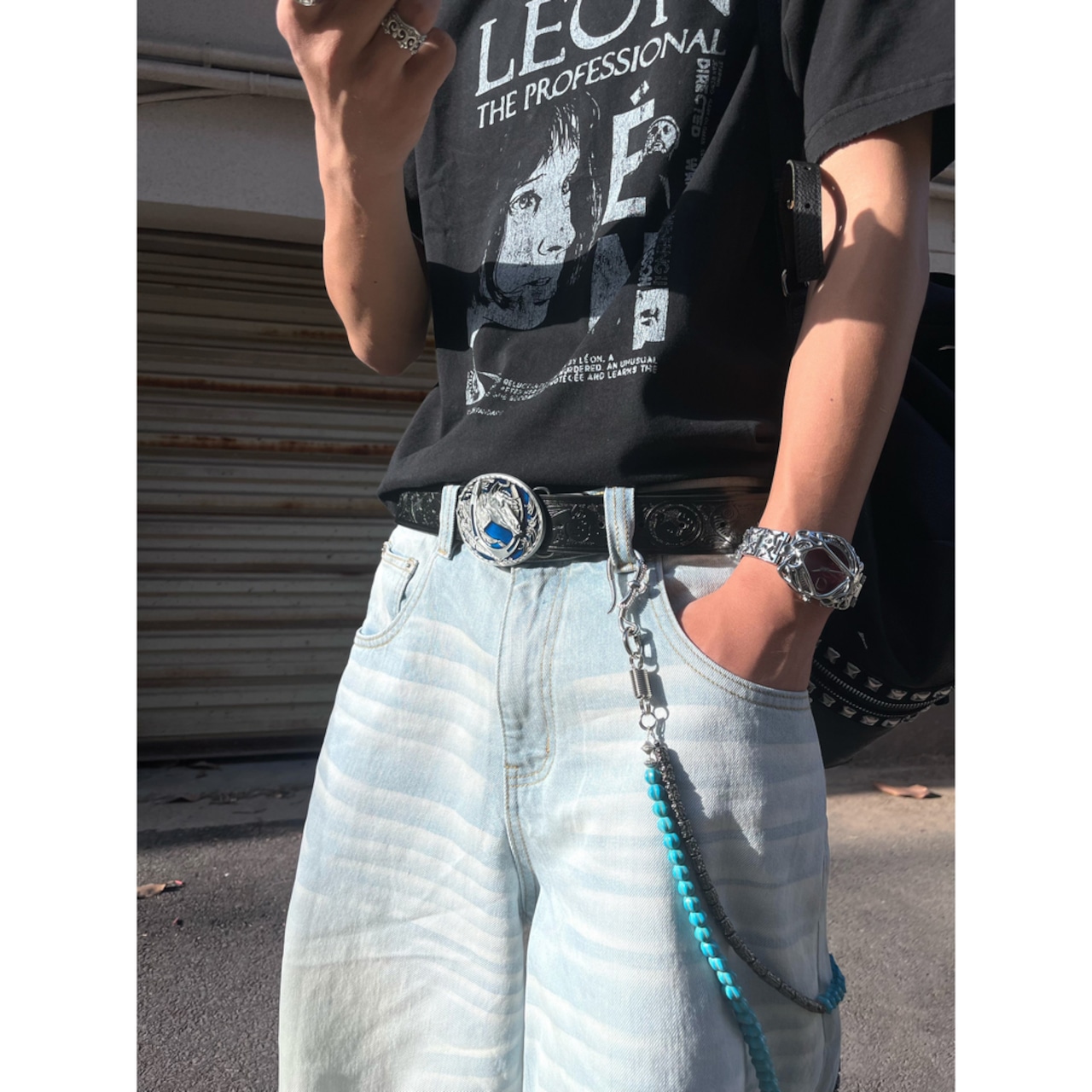 ブルーフレイム ボーンホース ベルト G233