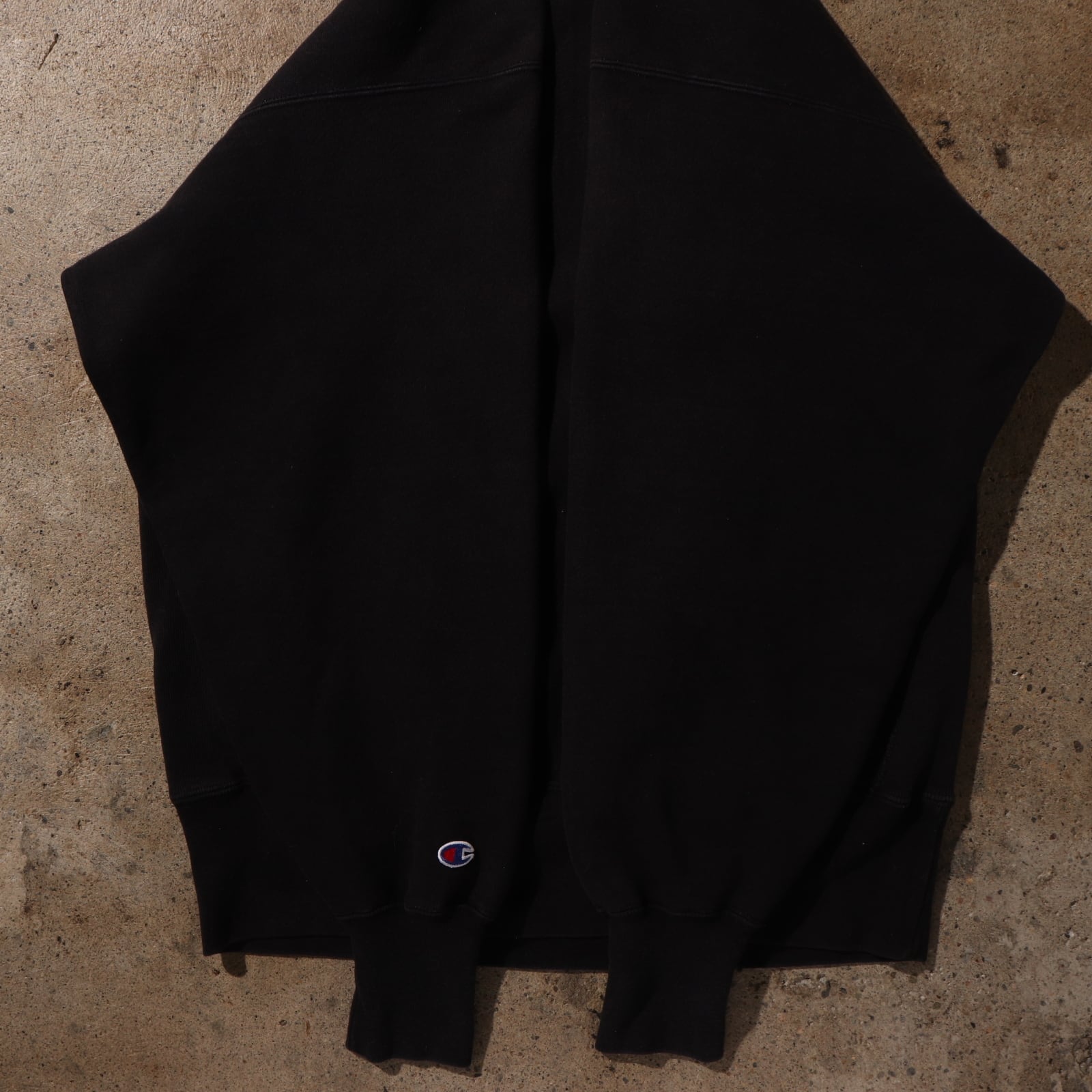 極美品 90s XL 黒 目あり リバースウィーブ ブラック 無地 スウェット 
