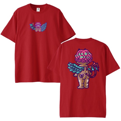 Tenaku T-shirt (テンアク ティーシャツ)【Red】