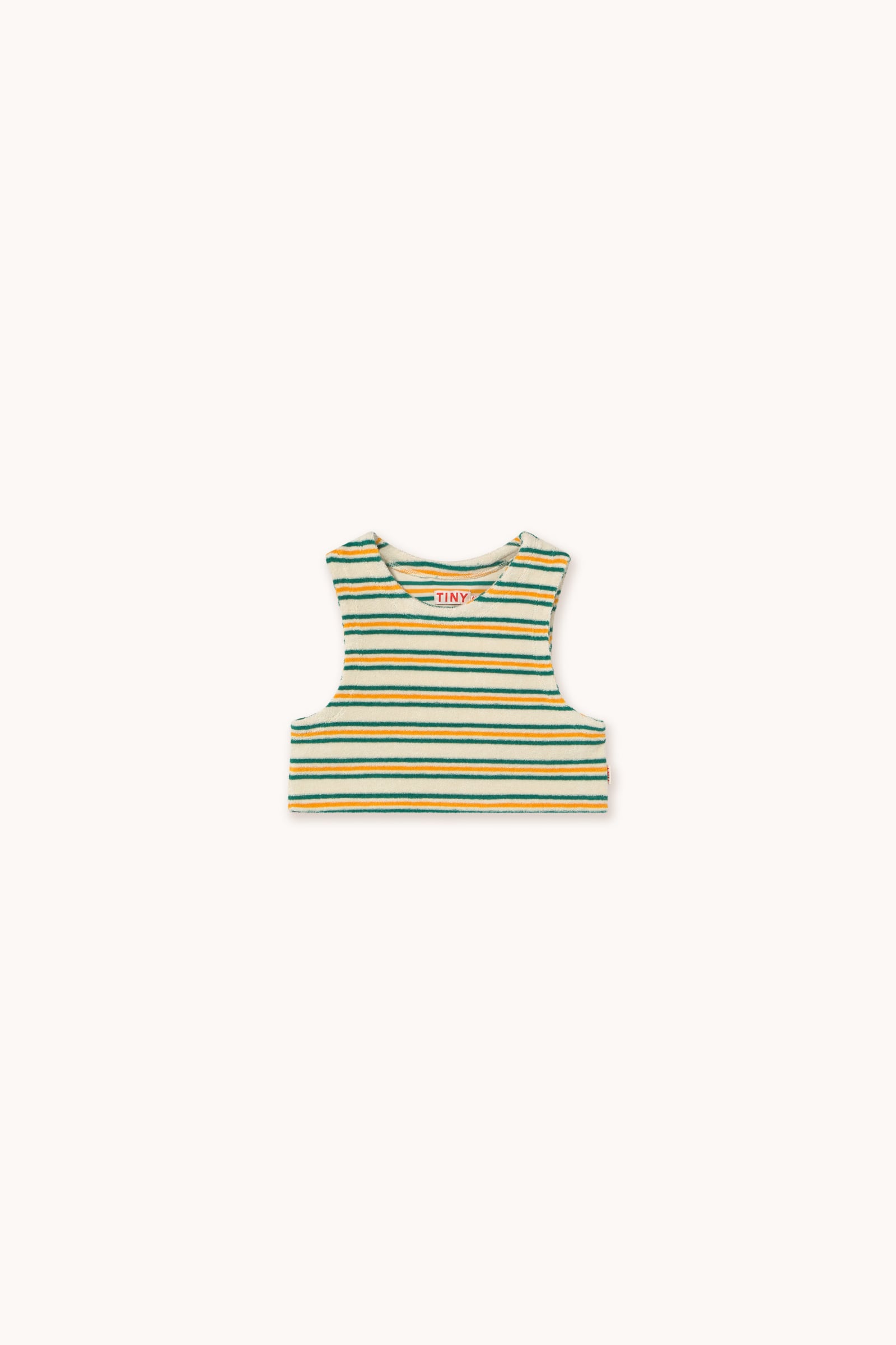 tinycottons/STRIPES MULTICOLOR SLEEVELESS TEE-light cleam