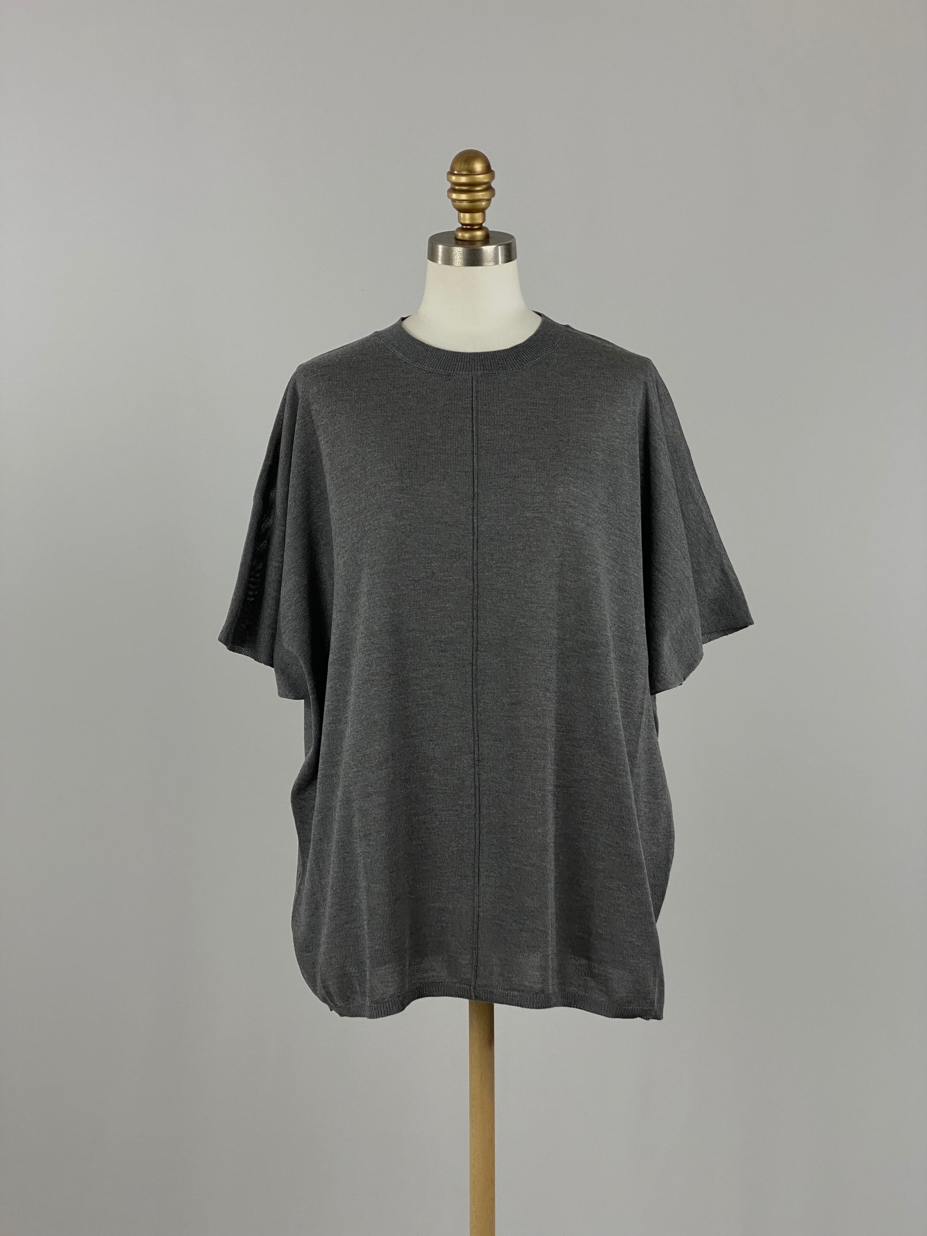 センターシームニットTシャツ|グレー|VERSEAU