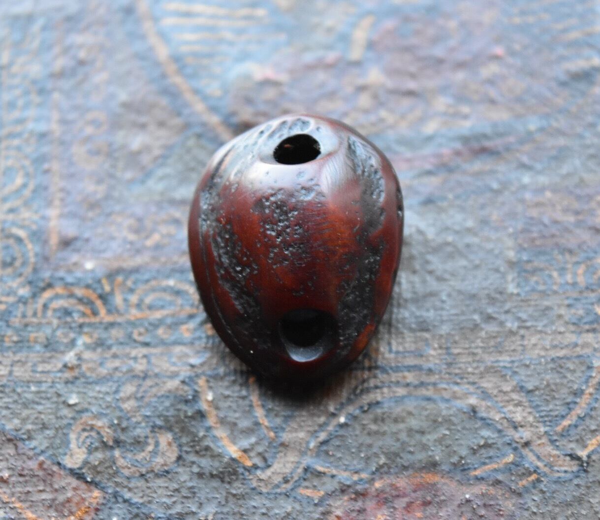 お値下げしました、種彫髑髏.桃