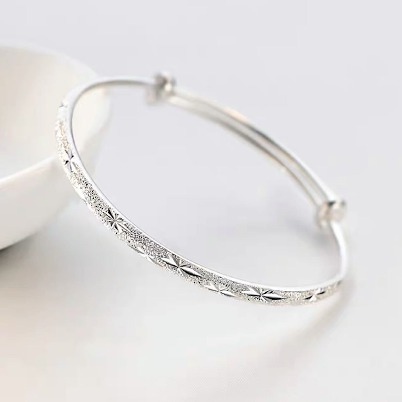 おしゃれ 星柄 シルバー ブレスレット