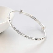 おしゃれ 星柄 シルバー ブレスレット