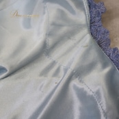 社交ダンス 衣装 スタンダードドレス ワンピース ドレス ブルー系 Leirina レイリーナ 水色 レース フロート デモ 競技 パーティ 発表会 ダンス 水色系 エレガント ドレスアップ ステージ衣装 ダンスパフォーマンス 競技用 衣装 フリル おしゃれ