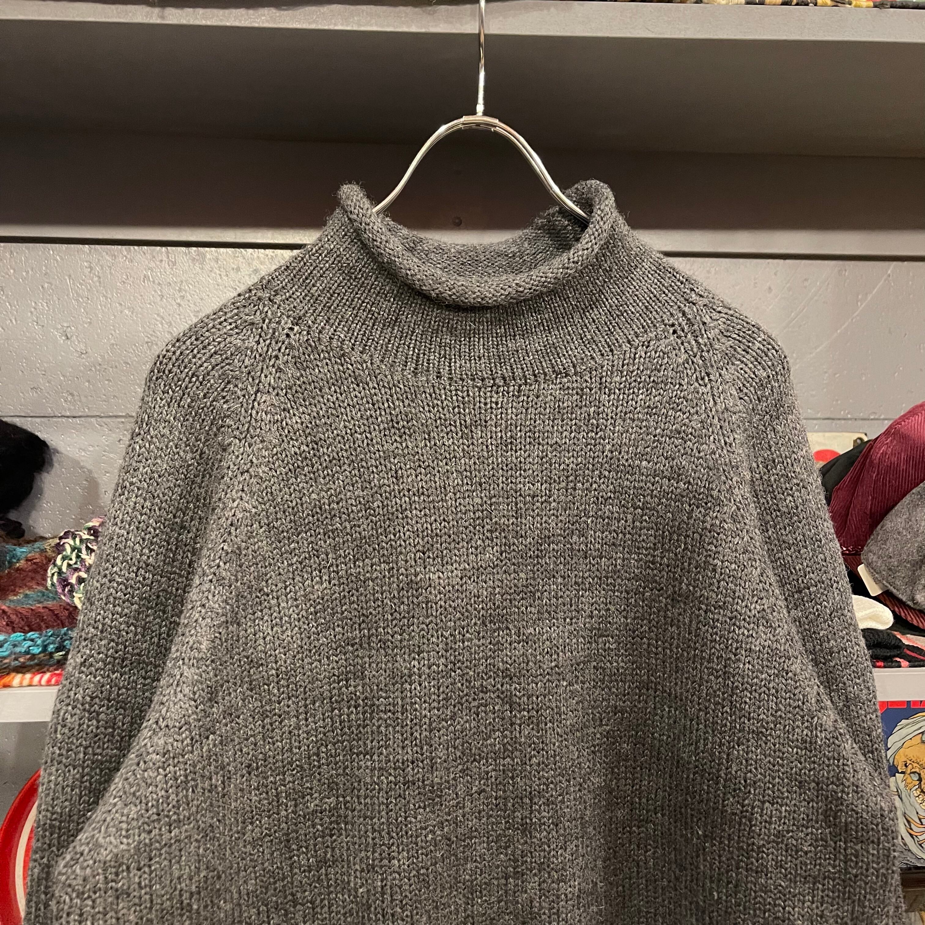 90s J.CREW Roll Neck Wool Knit Sweater | VOSTOK