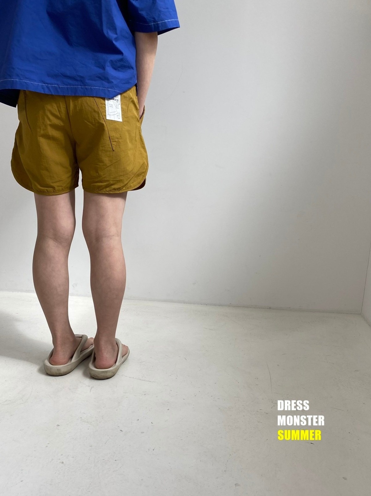 【ドレスモンスター DRESS MONSTER】クイックドライサマーパンツ マスタード 110cm~140cm  240505 - 12