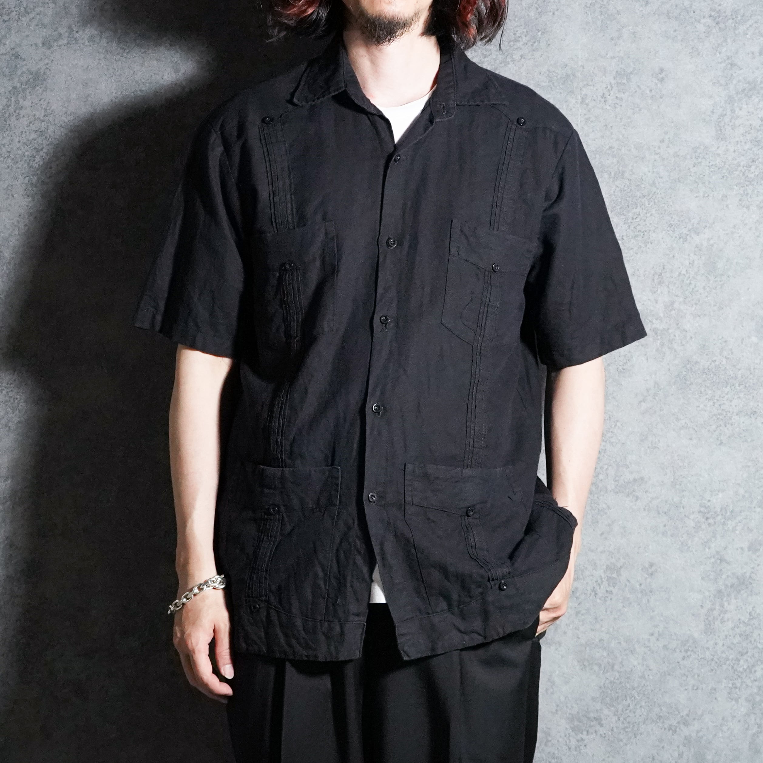 80-90s Christian Dior Double Pocket Regular Collar Dress Shirts
