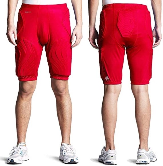 Adidas Techfit テックフィット パッド付スパッツ 2XLサイズ レッド