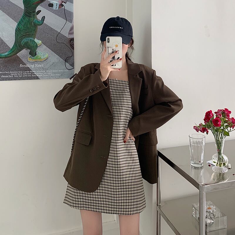 スプリングカジュアルレッドスタイルジャケット ストリート 春物 試着室11653308889