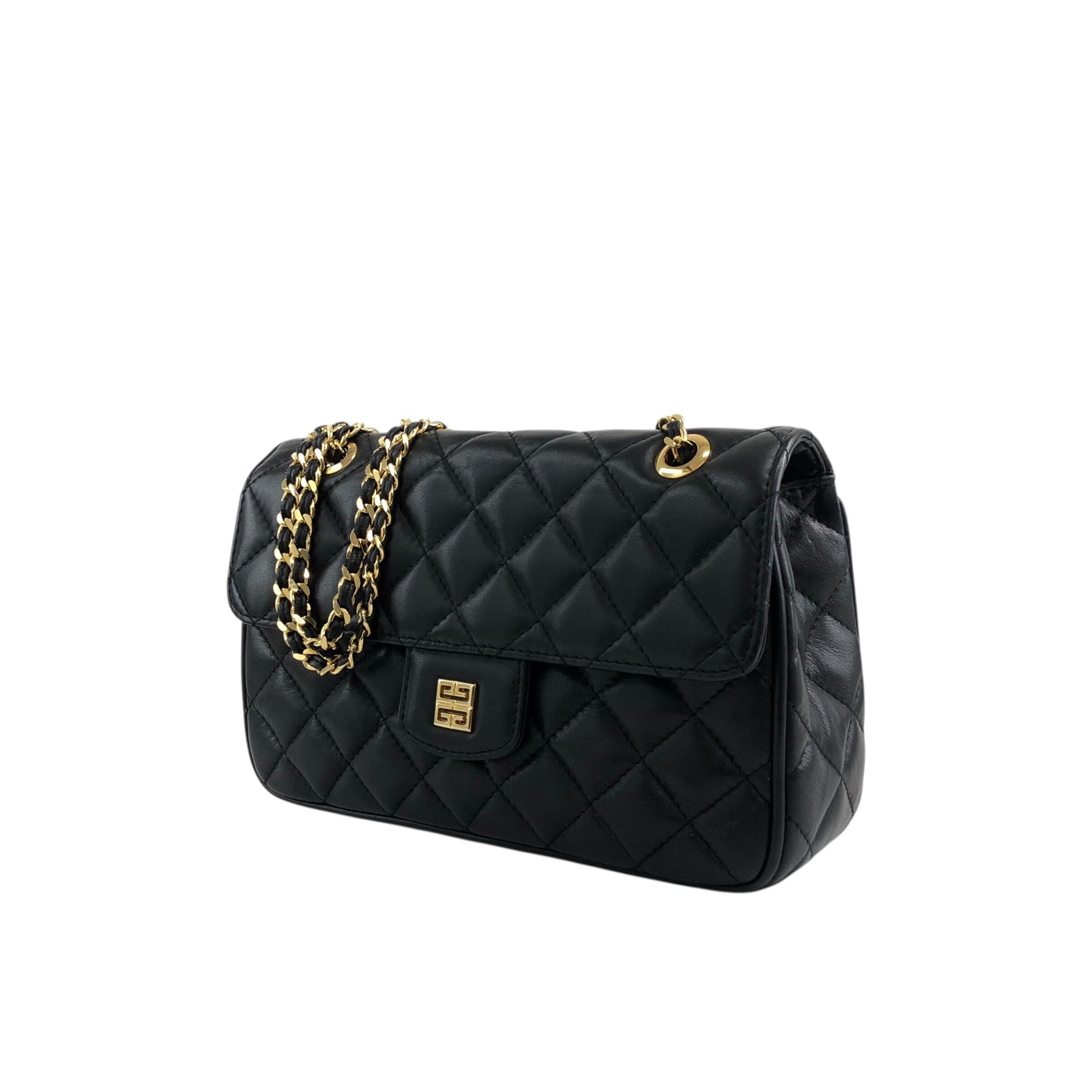 GIVENCHY ジバンシィ ショルダーバッグ ブラック ロゴ キルティング