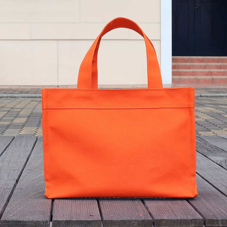 【未使用】PROTO 帆布で丈夫な2wayトート、キレイなオレンジ色！