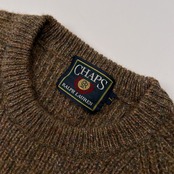 美品 90s CHAPS RALPH LAUREN チャップス ラルフローレン 畔編み ウールニットセーター サイズ L /メンズ/日登美/ビンテージ