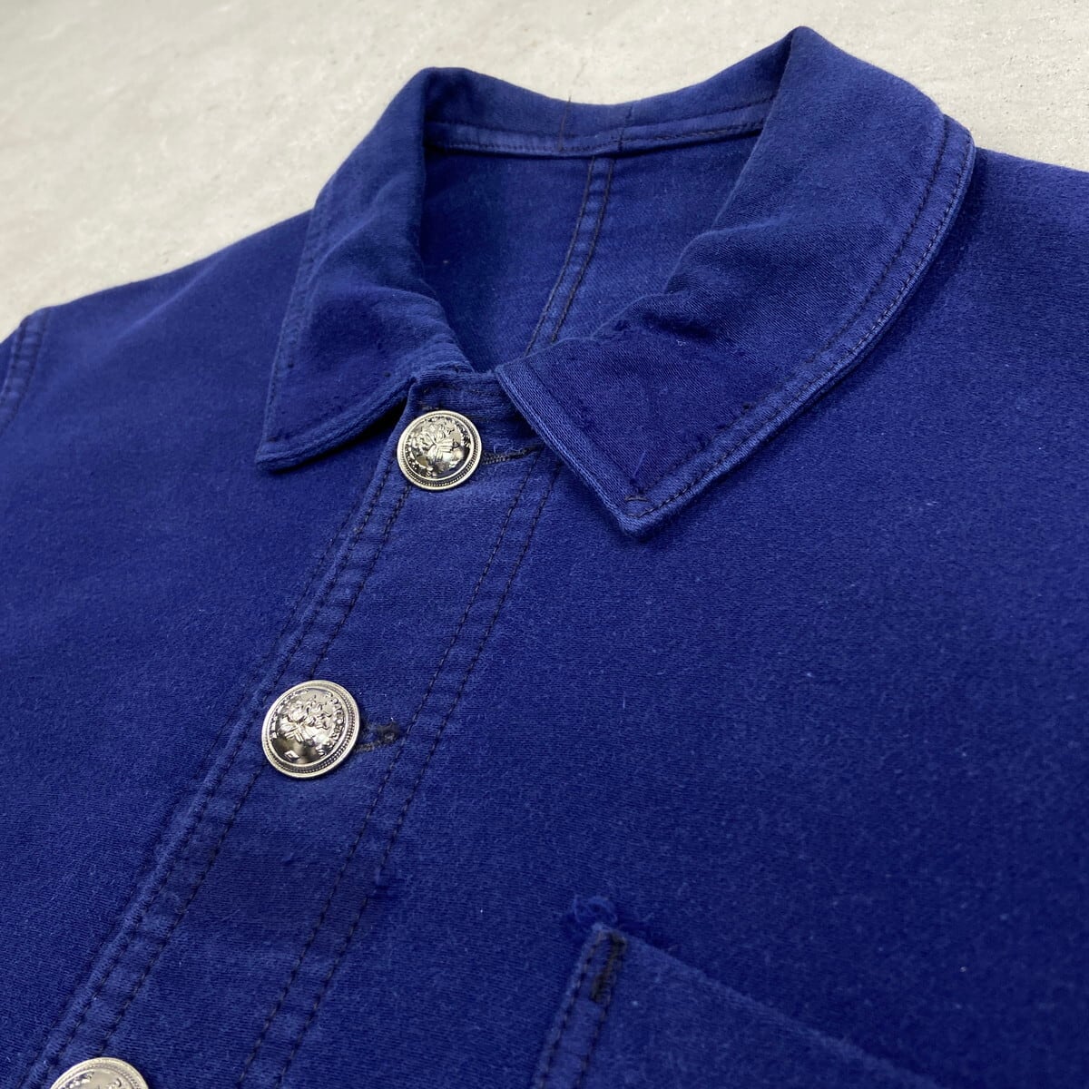 50年代 ブルーモールスキン ファイヤーマンジャケット フレンチワーク