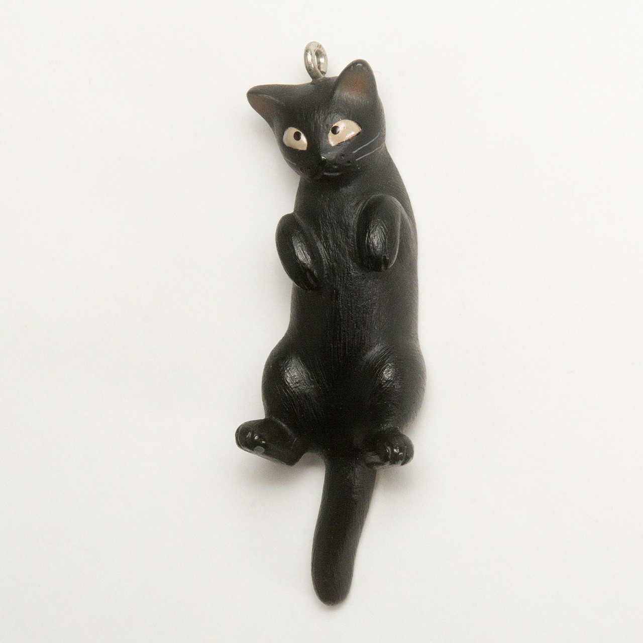 ペットラバーズ 猫どん LadyCat vol,7 黒 ビーズ ストラップ N-2705