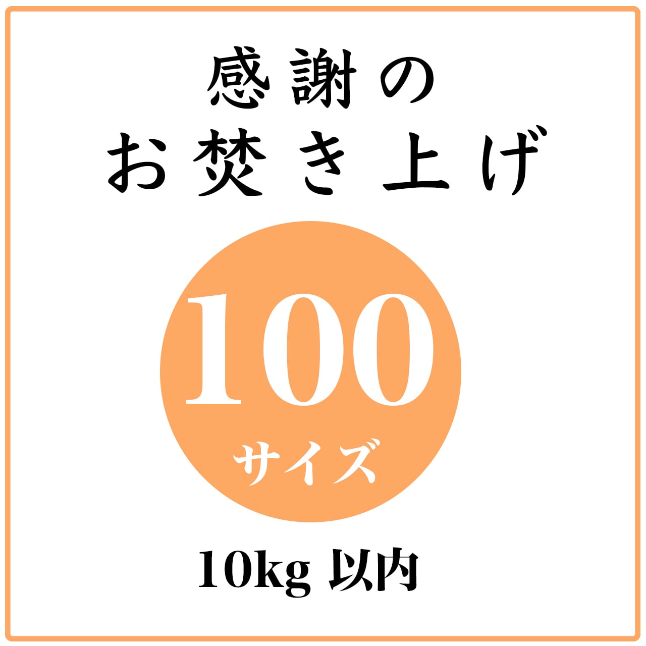 「感謝のお焚き上げ」100サイズ
