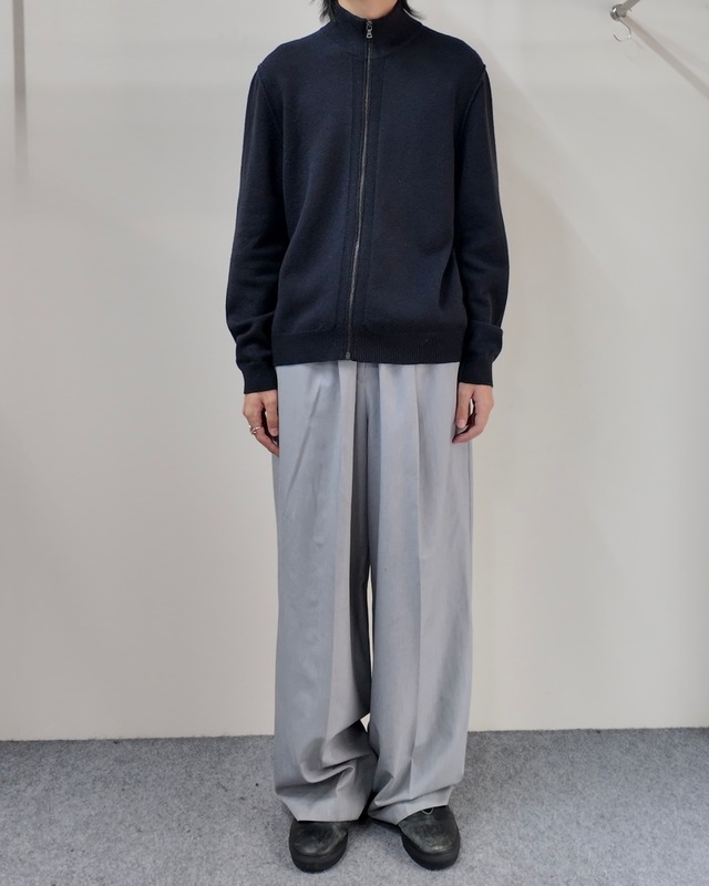 【PRADA】leather elbow patch drivers knit