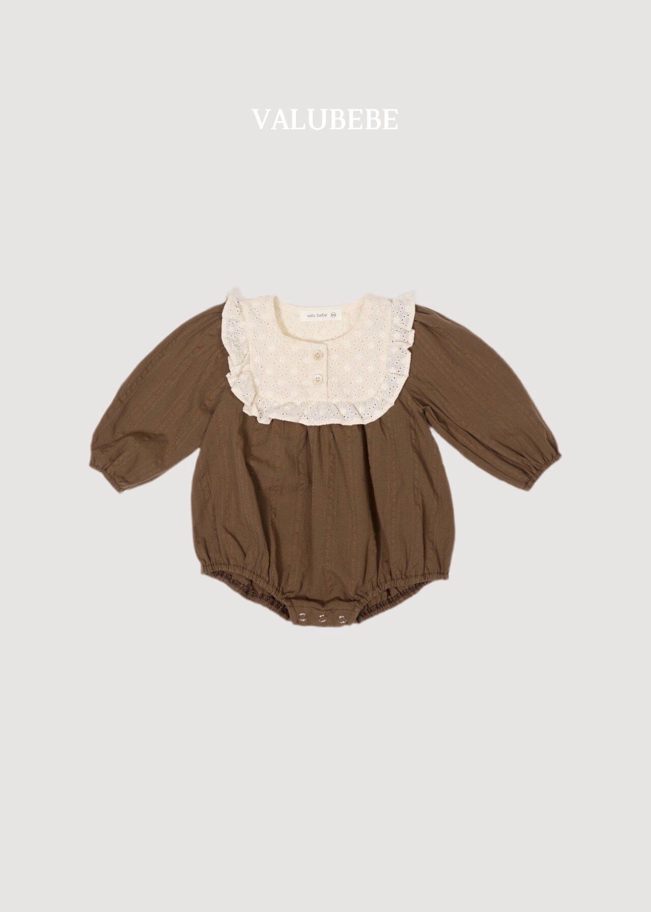 送料無料【予約】/ ブルノフリルロンパース / valubebe