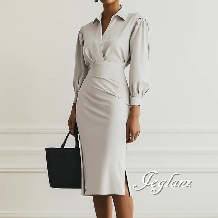 4色 シャツ スキッパー ワンピース きれいめ カジュアル派(MB598)γα