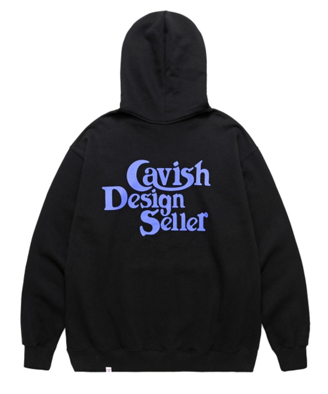 [CAVISH] SELLER LOGO HOODIE BLACK(CV2BFUM400A)