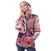 Women's All Over Print Hoodie Paisley 4627