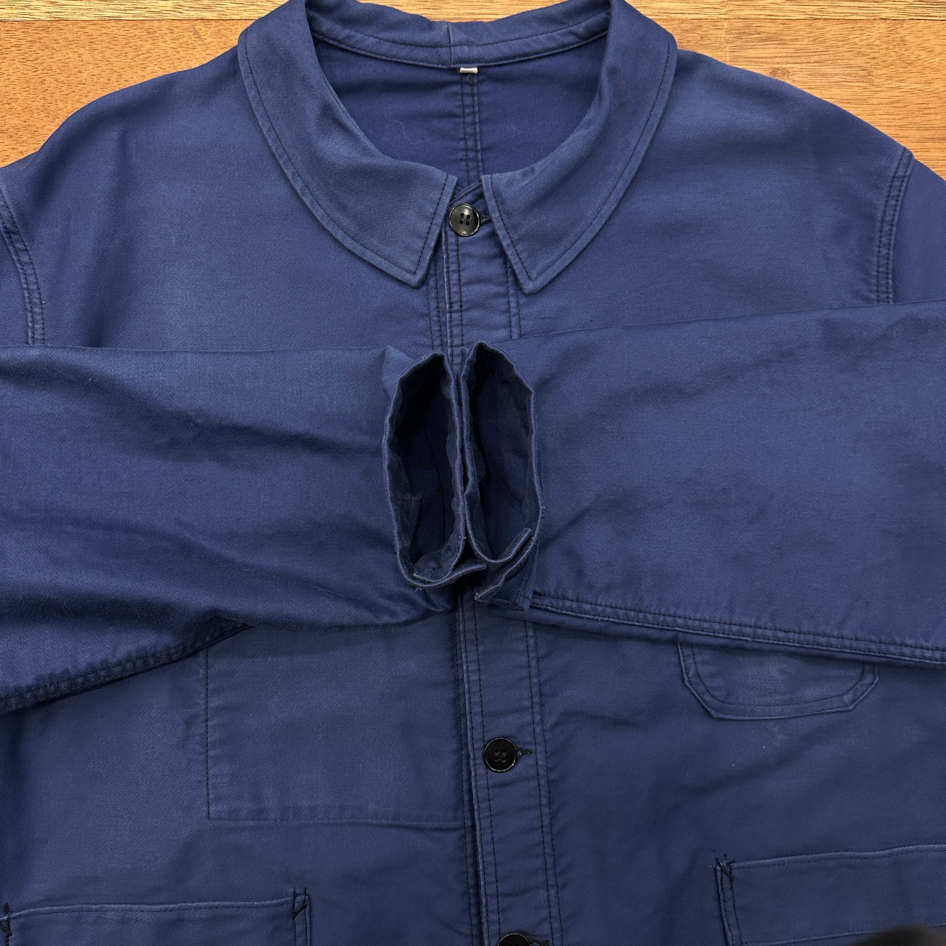 60S ADOLPHE LAFONT BLUE MOLESKIN WORK JACKET 60 ⑧ | safarionline