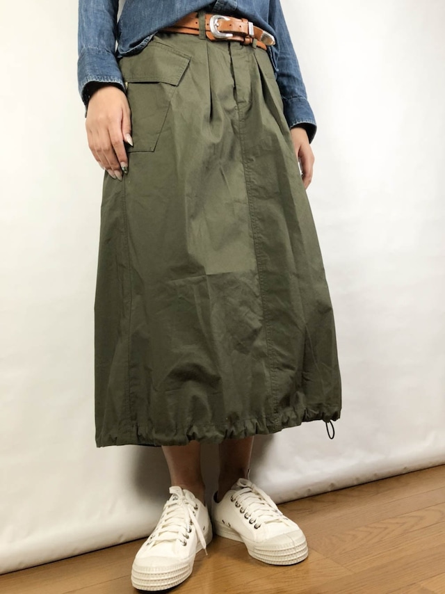 【ONEWASH】ミリタリースカート