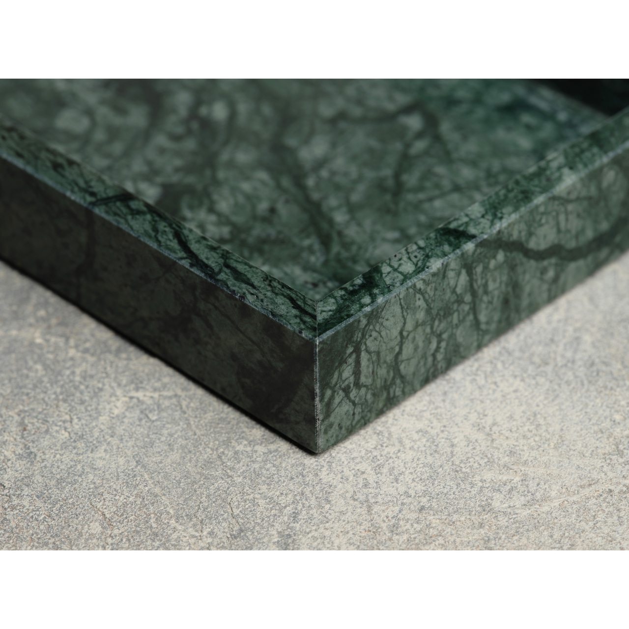MARBLE TRAY - Indian green marble × Medium