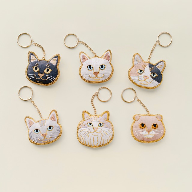 Nyatelier 刺繍キーホルダー