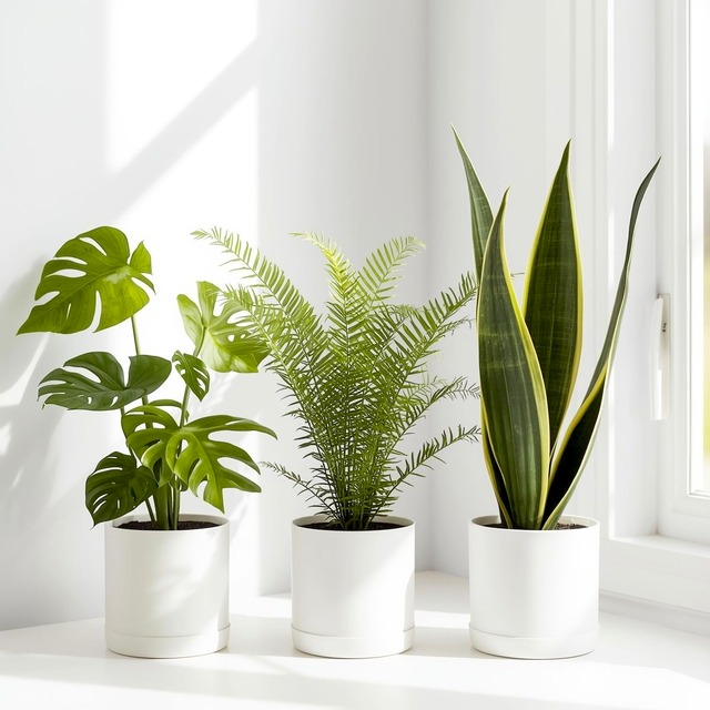 ポトス２種＆マクラメハンガー＆鉢カバーセット calm cafeオリジナル