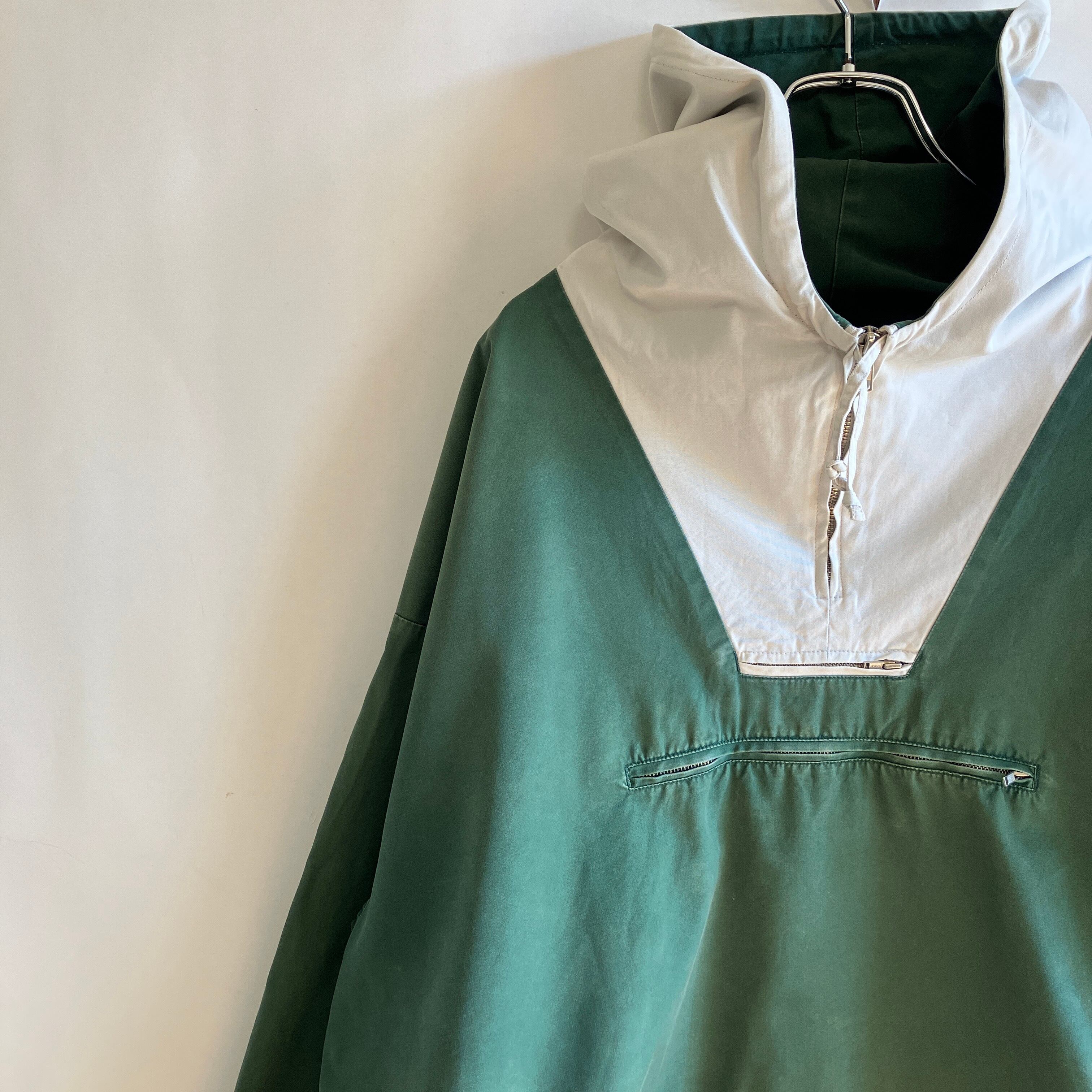 90s jcrew ジェイクルー アノラック パーカー 2トーン グリーン