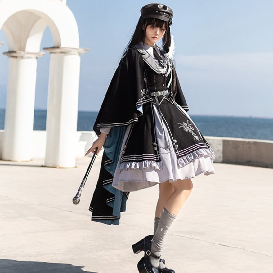 ミリタリーロリータ 5点セット 軍服×豪華セットアップ 撮影会向け