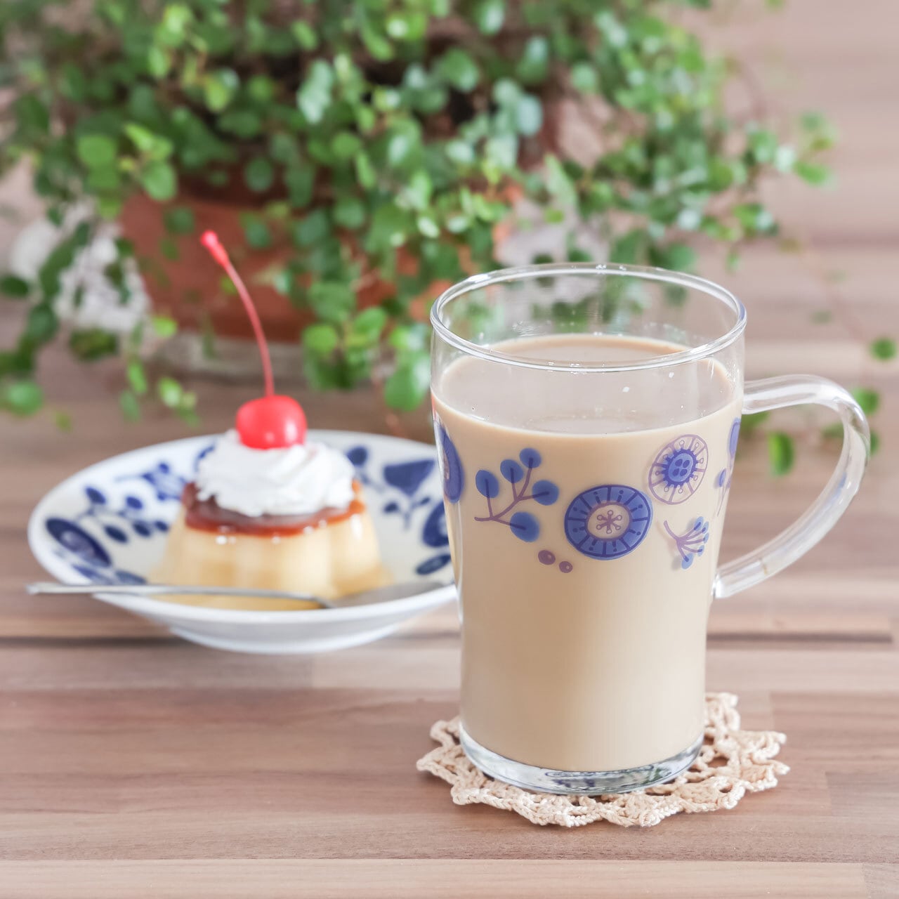 レトロ可愛い耐熱ガラスの器》耐熱ガラスマグ（ロング）｜メランコリコ