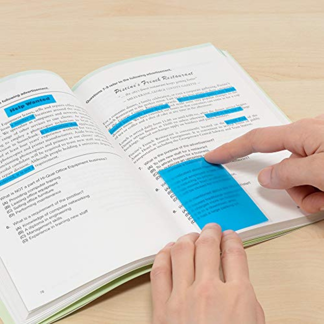 ヤマト ふせん 暗記用付箋 チギル CHA-B ブルー