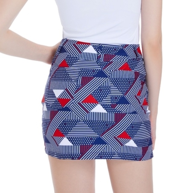 幾何学模様(きかがくもよう)　ミニ丈スカート