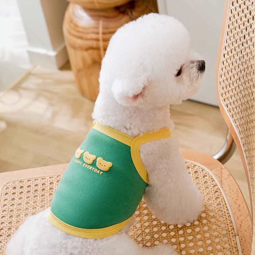 ドッグ 犬 小型犬 ドッグウェア 室内着 タンクトップ クマ かわいい シンプル カジュアル おしゃれ スポーティー 個性的 主役級 存在感 ラブリー キュート 都会的 ベーシック シンプル 無地 春 夏 男の子 女の子 成犬 スクール お出かけ アウトドア キャンプ 海 プール レストラン 公園 休日 バカンス レストラン お花見 カフェ 朝 散歩 ウォーキング 室内 普段使い 清楚 トレンド 流行 インスタ映え XS S M L XL 2XL ブルー 緑 グリーン