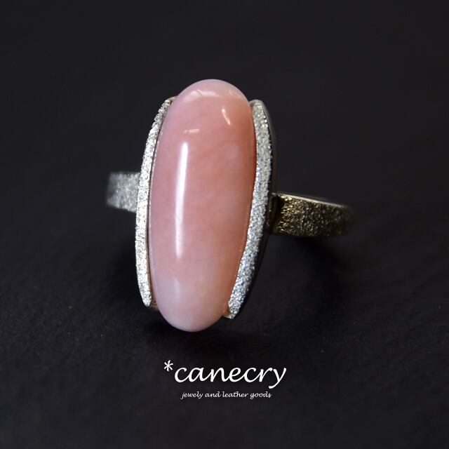 ピンクオパールのリング | 天然石ジュエリーの Canecry