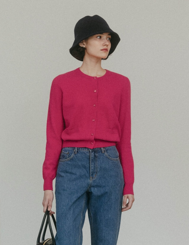 [sienne] Hepburn Wool Cardigan_Magenta Pink 正規品 韓国ブランド 韓国通販 韓国代行 韓国ファッションブランド シエンヌ