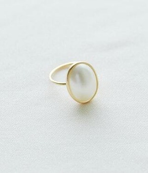 19033-Mabe Pearl Ring-Oval-10号