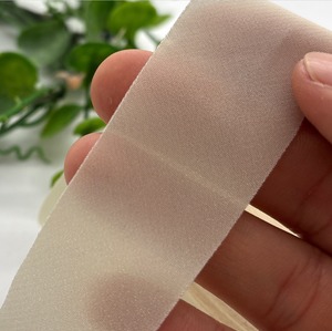 NY963◆66m◆M◆バイアステープ生地◆ミストグレージュ系