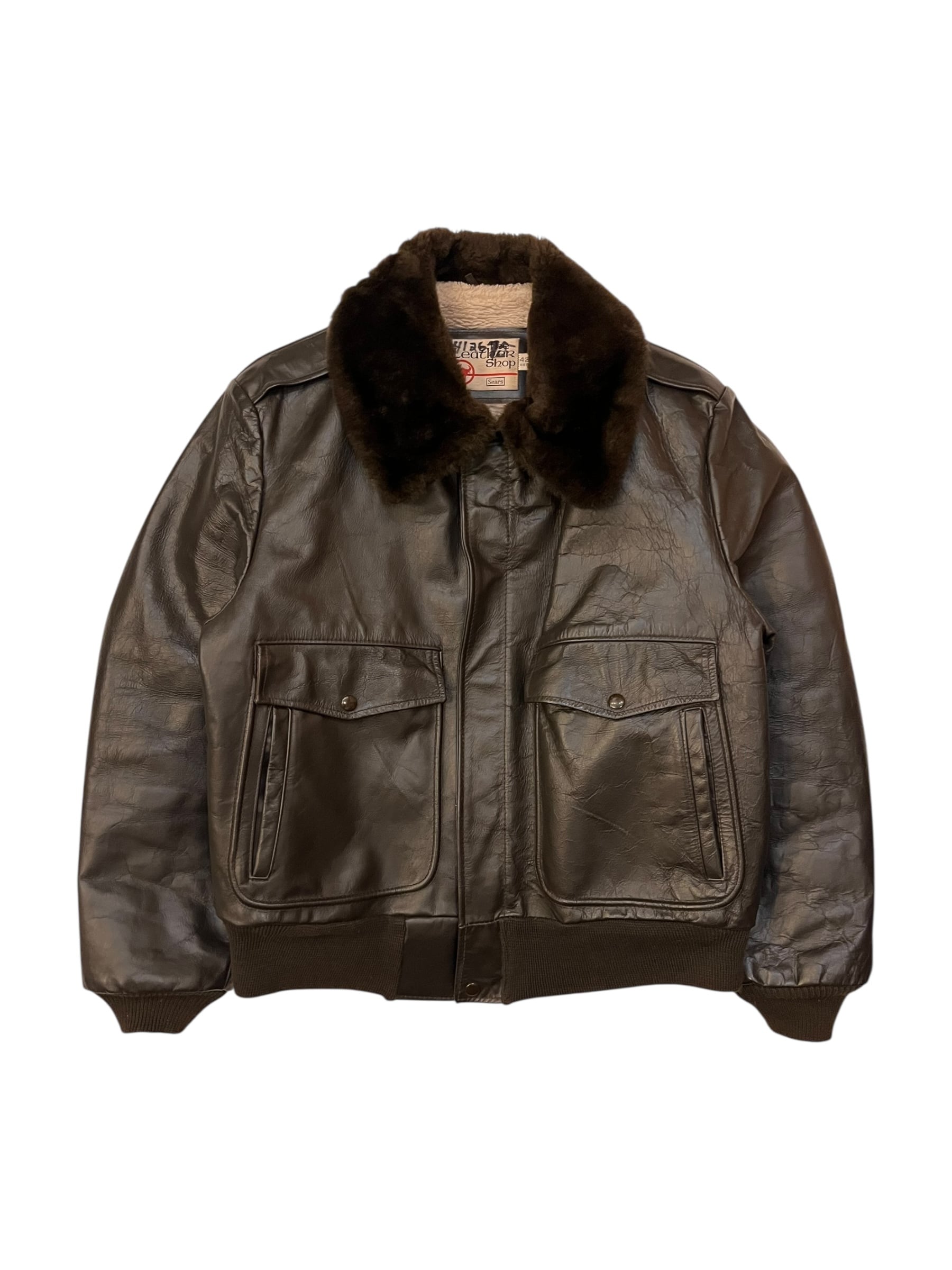 90s St.John's Bay Type A-2 Leather Flight Jacket 90年代 セント