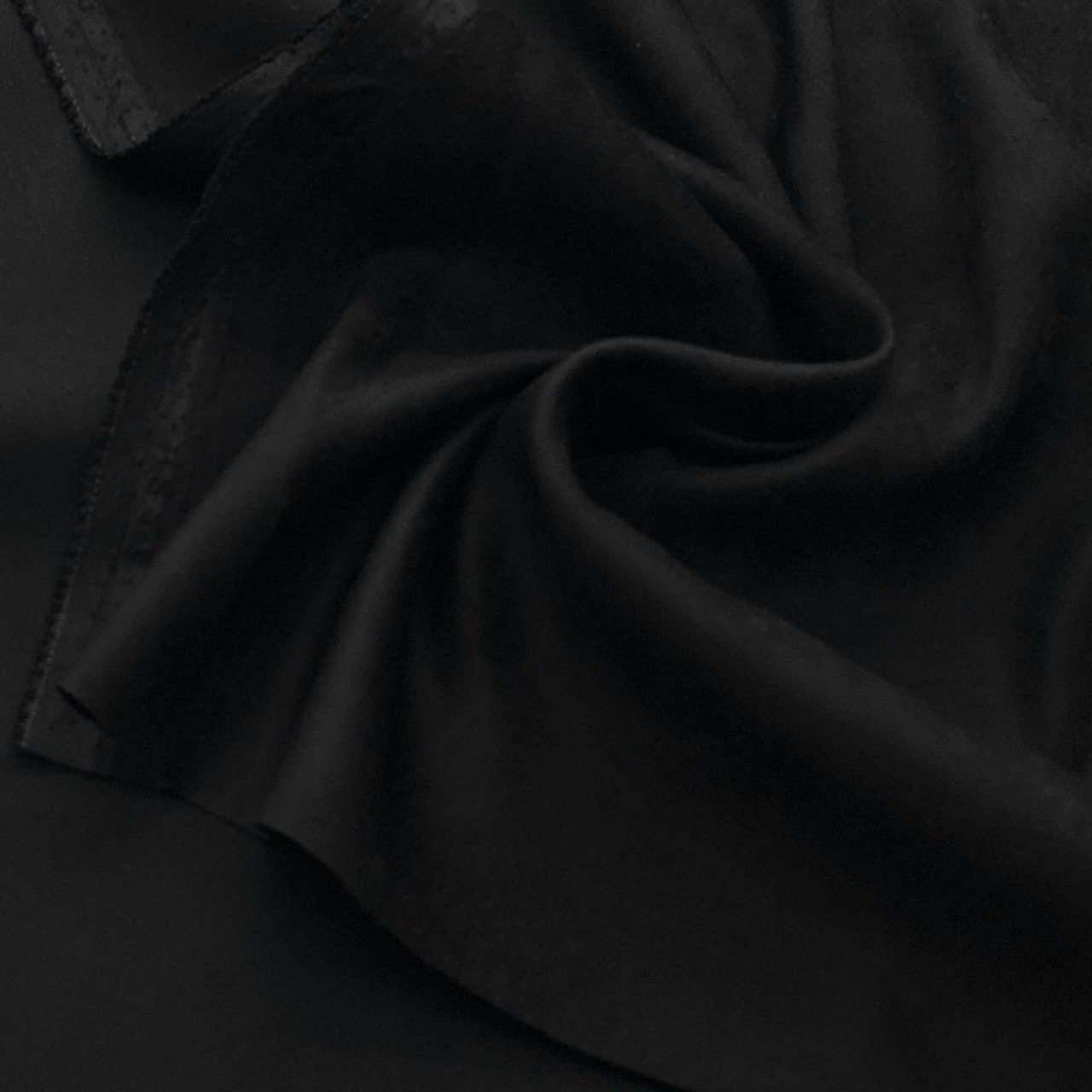 ★NY207◆4.9m◆ポリエステル100%弱ストレッチスエード生地◆ブラック