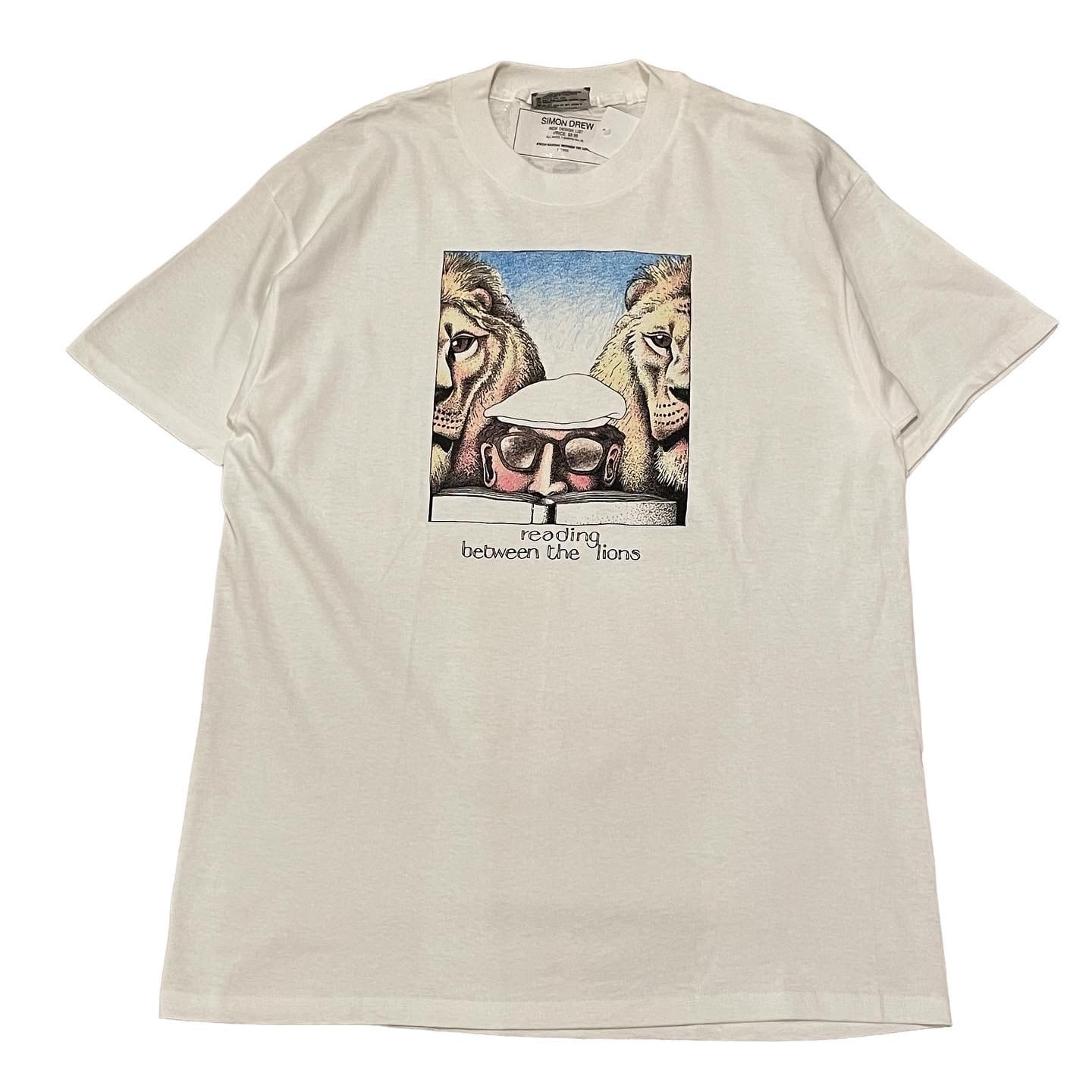 dead stock！90s simon drew "reading between the lions" t-shirt | What'z up