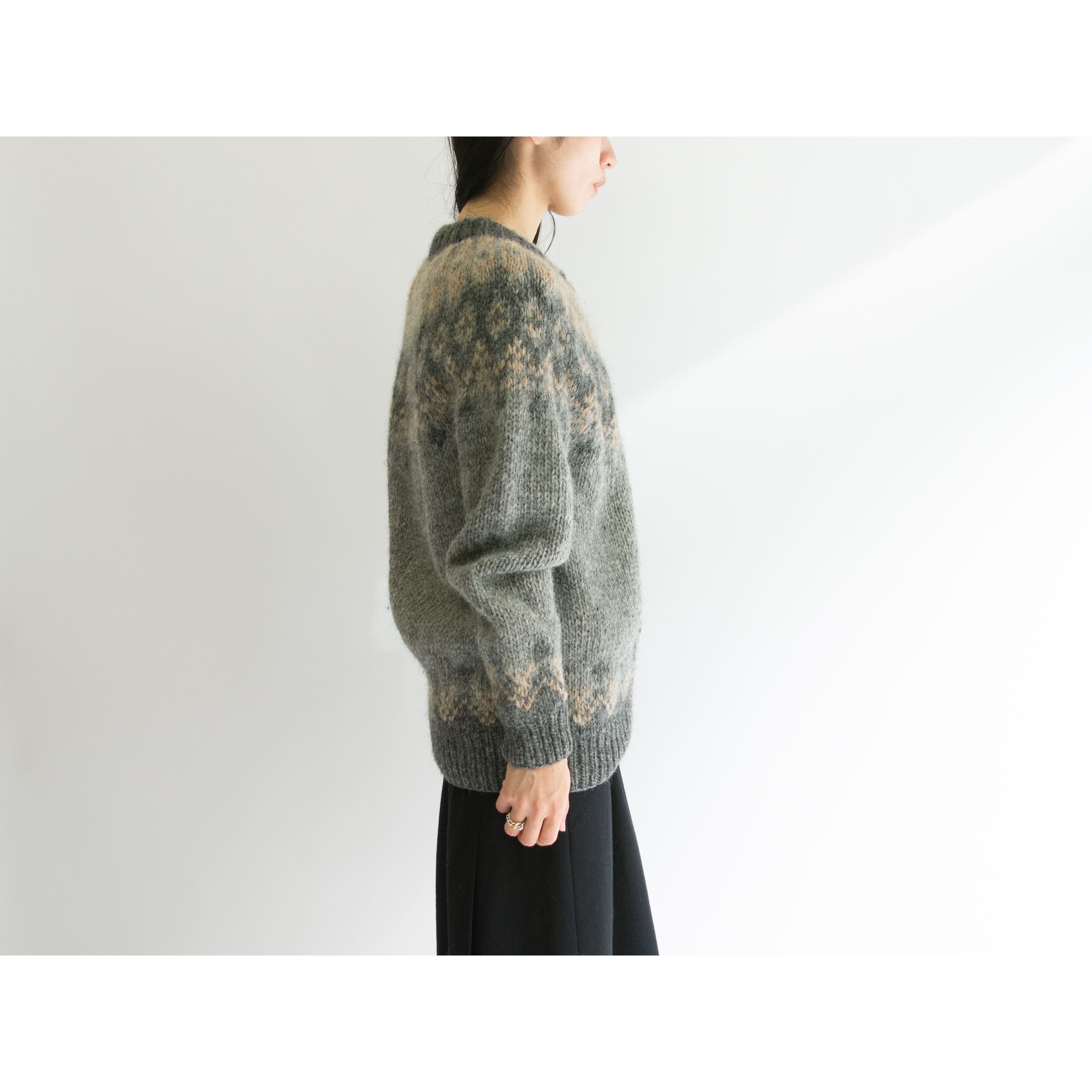 【Unknown Brand】Wool Nordic Cardigan（ウールノルディックニットカーディガン セーター）