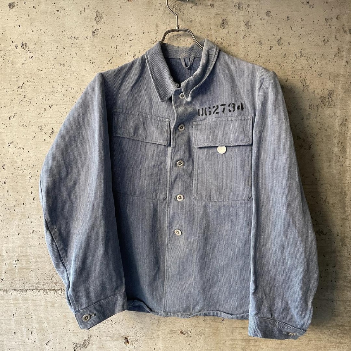 スイス軍 プリズナー ブルーグレー ジャケット 40s ワークジャケット  