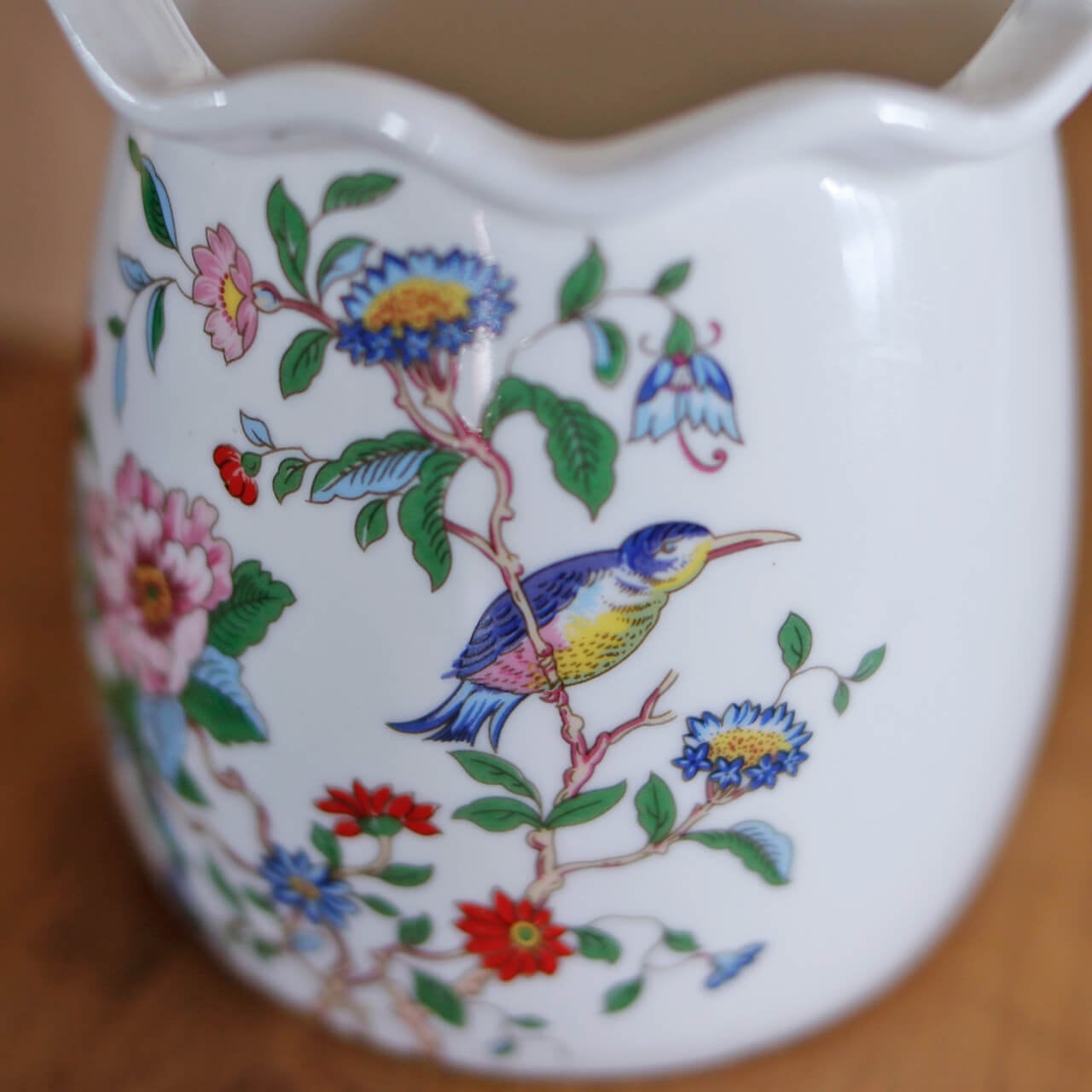 花鳥 手桶 花瓶 ＊ 一輪挿し フラワーベース かわいい シノワズリ