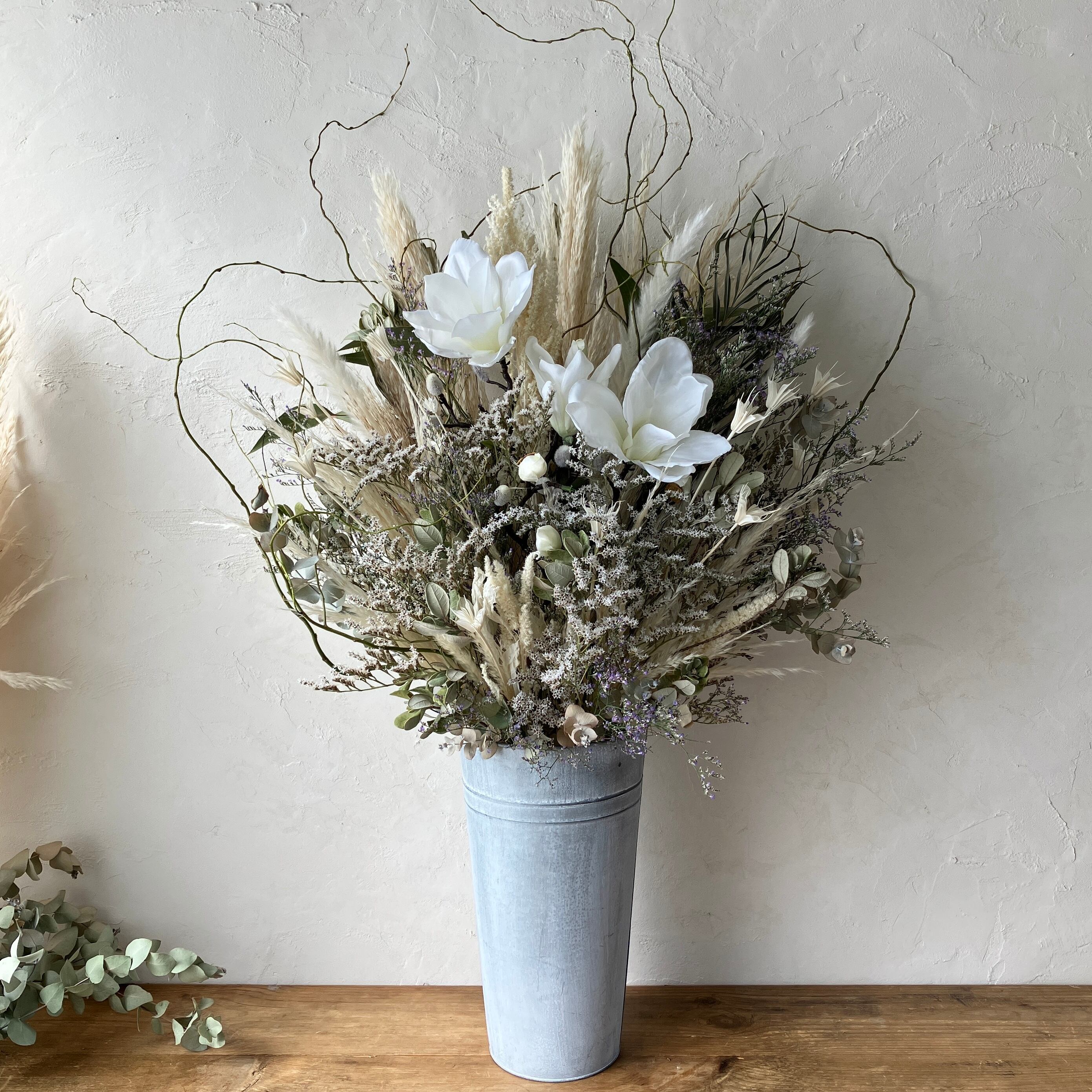 ドライフラワーのスタンド花 / お祝い 大型アレンジメント 祝い花 開店